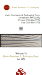 Mobile Screenshot of irwincontainer.com